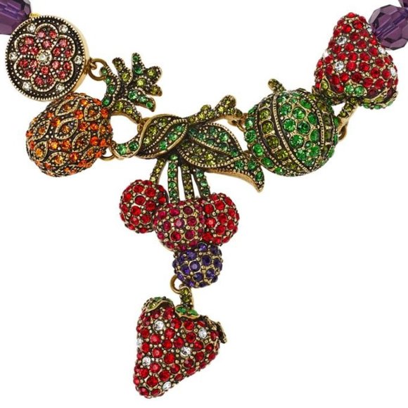 Heidi Daus "Captivating Compote" Crystal Beaded Necklace - Picture 1 of 4